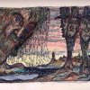 'Rantumer Regenwächter' - Tuscheskizze, koloriert - 14 x 18 cm - 08.10.10